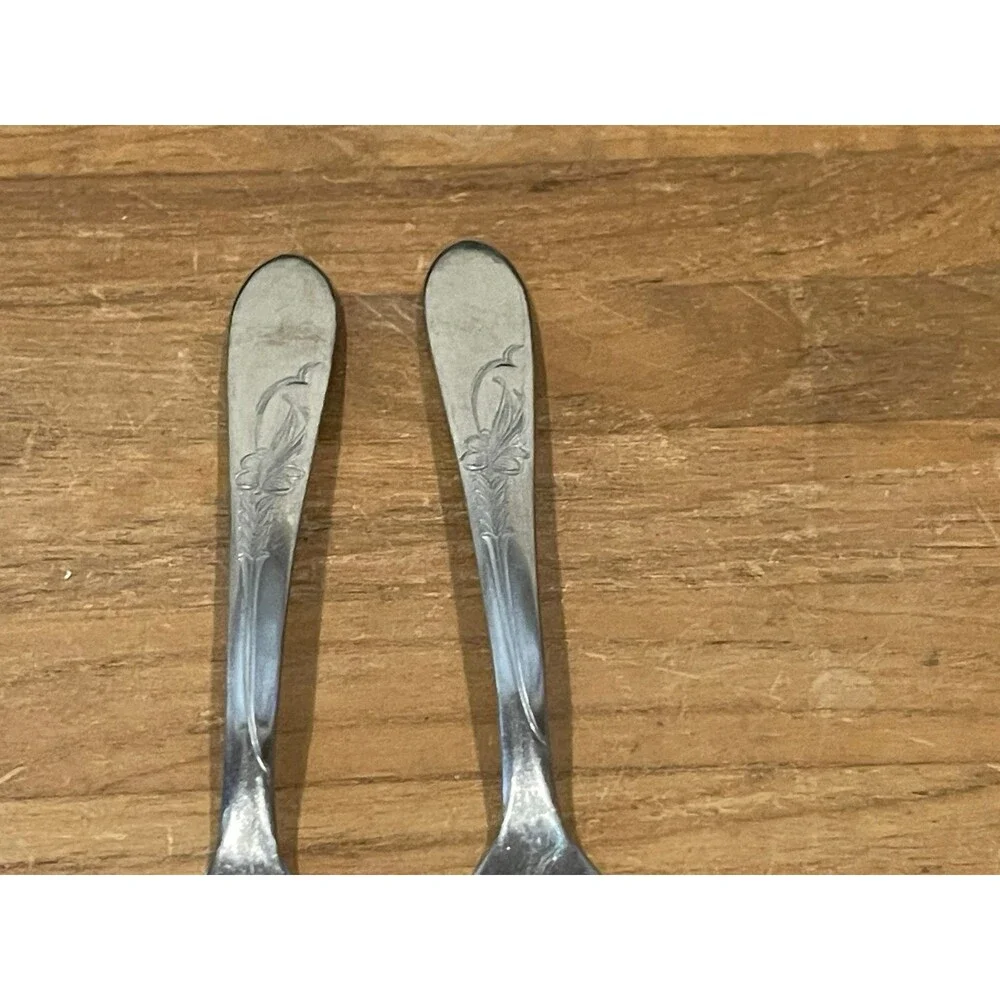 Heather Stainless Steel- Stainless 2 Forks
